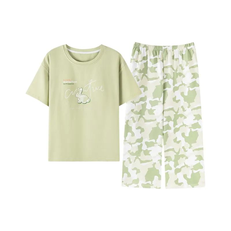 BONAS Pajama Set Women's Traced Bunny-0