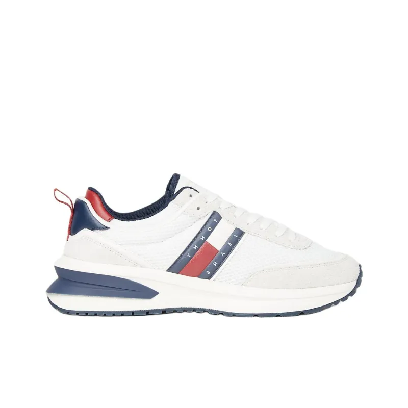Tommy Hilfiger Low Top Casual Shoes Men's White Blue Red-1