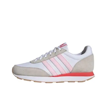 Adidas RUN 60S 3.0 Cushioning, Wear Resistant Low Top Running Shoes Women's White Pink