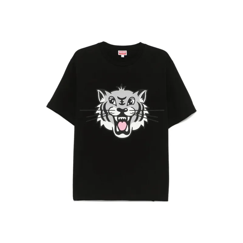 KENZO Happy Tiger Crewneck T Shirt-0