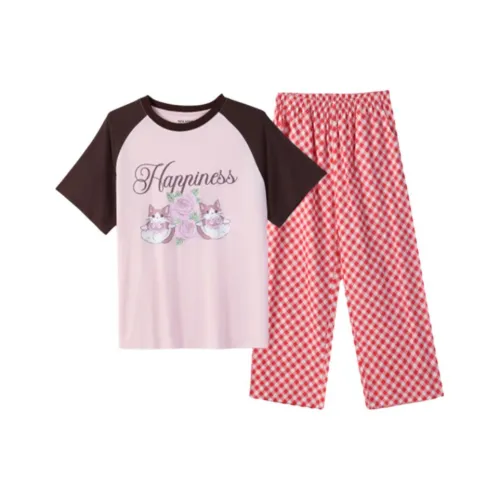 Tutuanna* Pajama Set Women's Light Peach Pink
