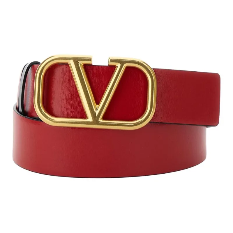 Valentino VLogo Signature Buckled Reversible Belt-3