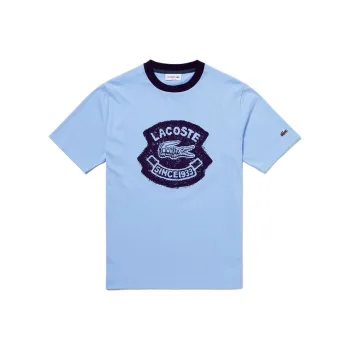 LACOSTE T Shirt Men's Light Blue