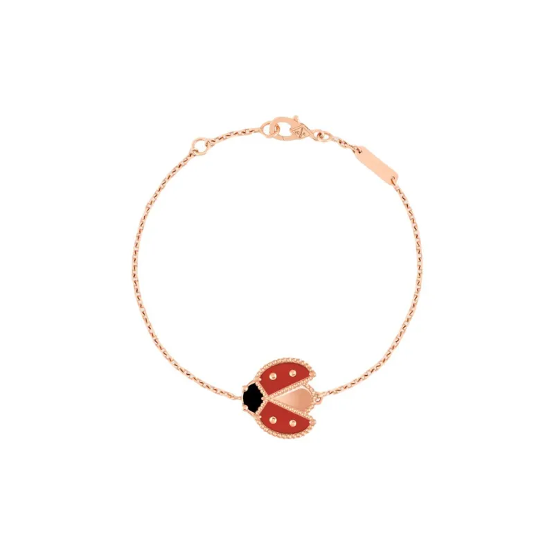 Van Cleef & Arpels Lucky Spring Collection Alloy Bracelets Women's Red-0