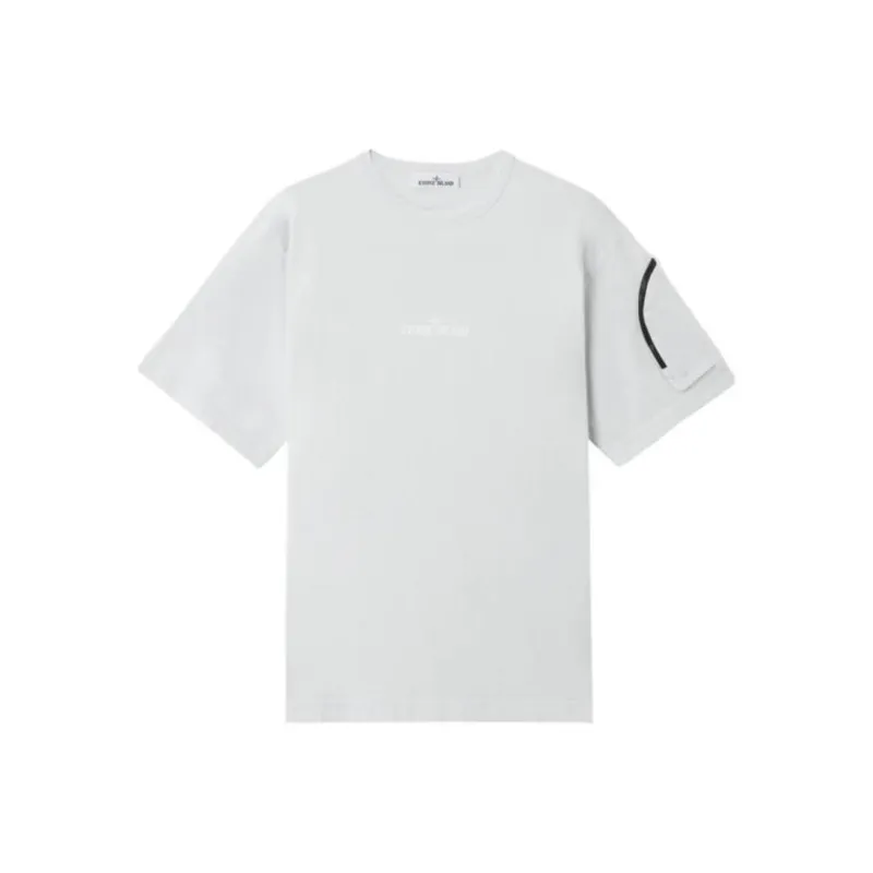 STONE ISLAND Short sleeved Cotton T shirt-0