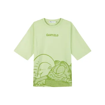 FUN Fun X Garfield SS24 T Shirt Unisex Green Tea