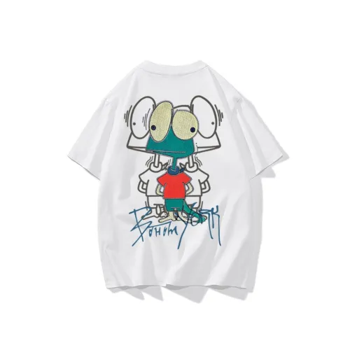 APUNCHLINEWORKSHOP Back Summer 100% Cotton Crew Neck Short Sleeved T Shirts Unisex