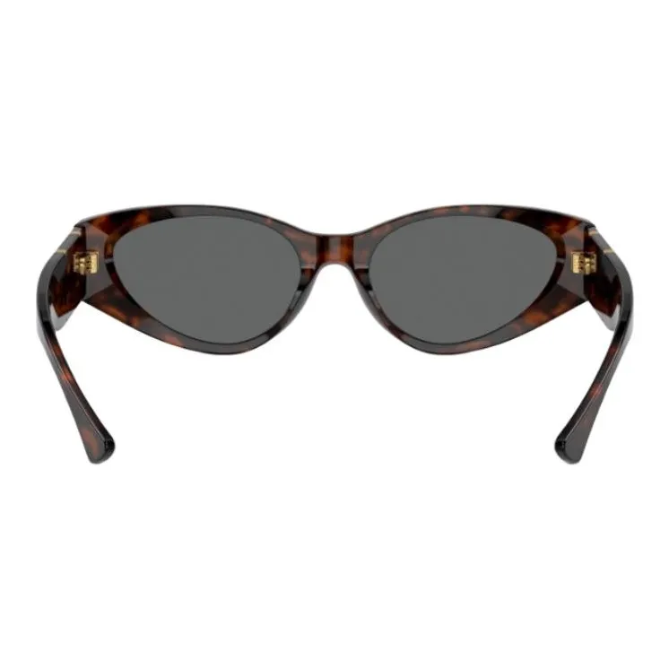 VERSACE Eyewear Havana Oval frame Sunglasses-3