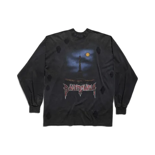 Balenciaga Graphic Printed Long Sleeve T Shirt