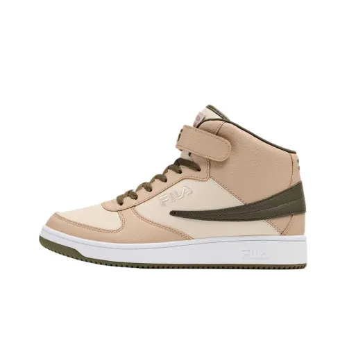 FILA High Top Basketball Shoes Men's Brown Gray