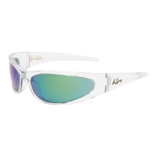 Le Specs Irregular Shape sunglasses ports Men's White