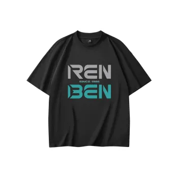 RENBEN Drop Shoulder Sleeve T Shirt Unisex