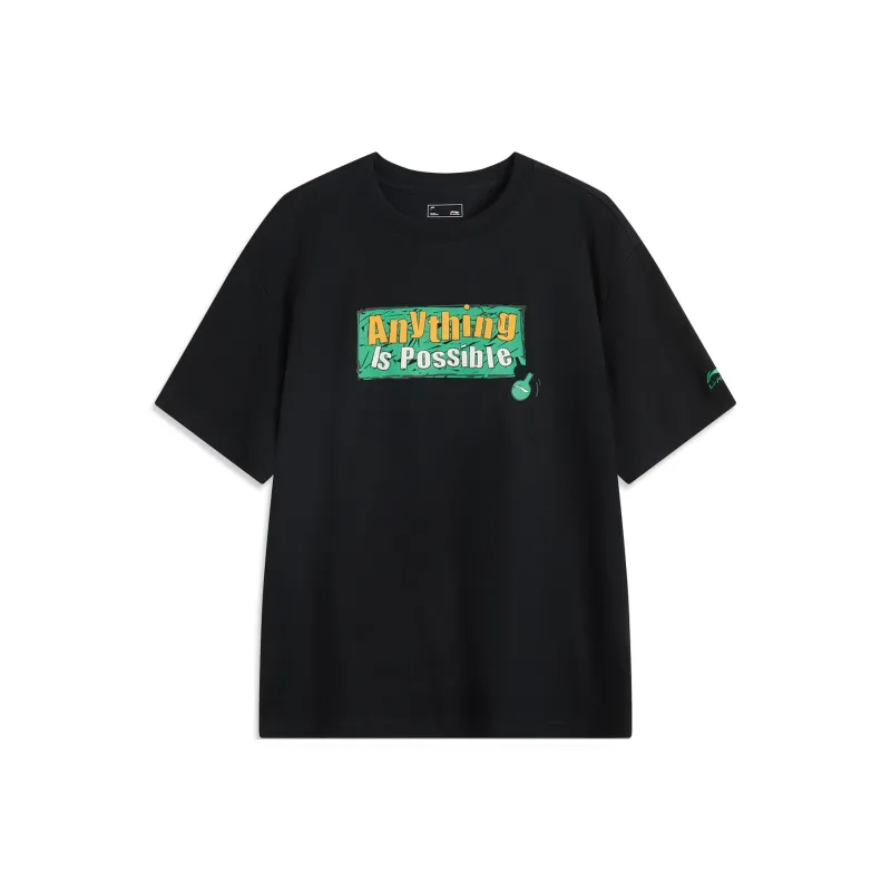 LiNing Sports Life Collection T Shirt Men's Black-0