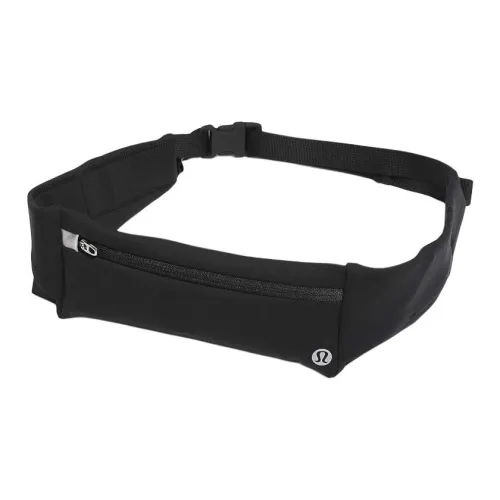 Lululemon Nylon Lycra Spandex Belt Unisex Black  