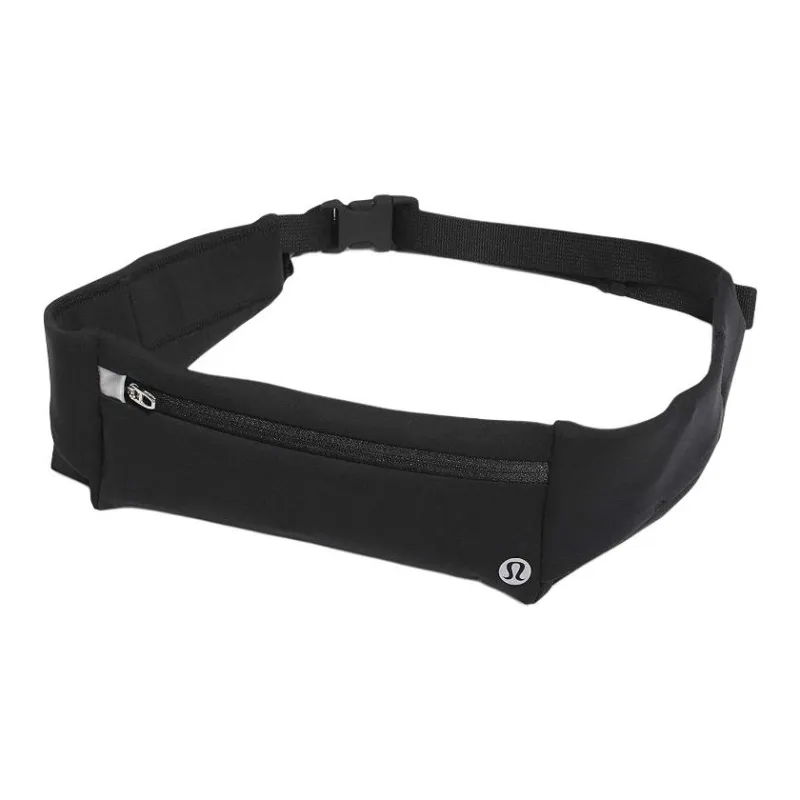 Lululemon Nylon Lycra Spandex Belt Unisex Black  -0