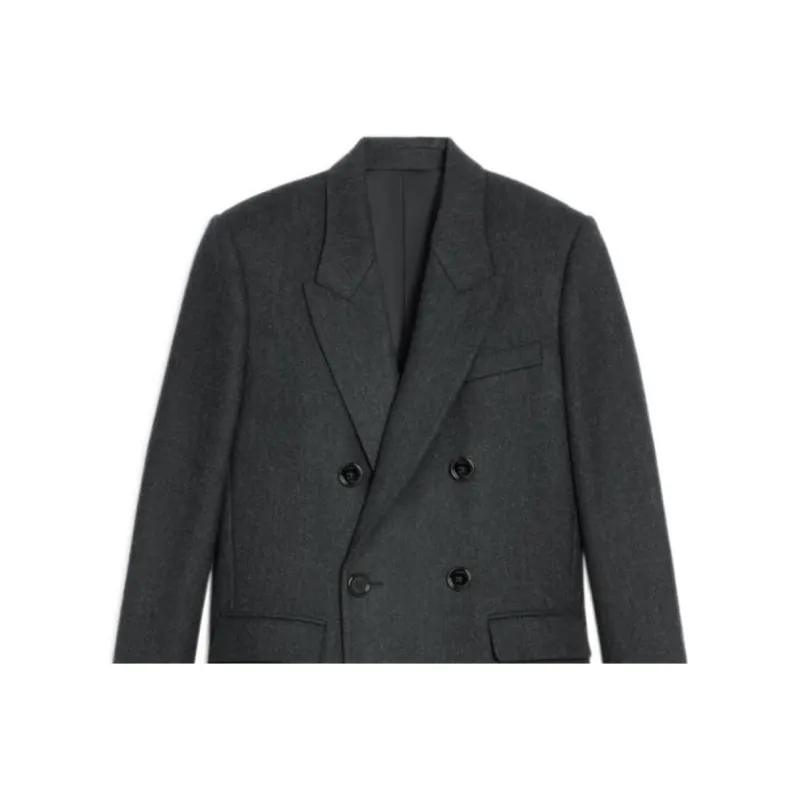 CELINE Diagonal Wool Overcoat-2