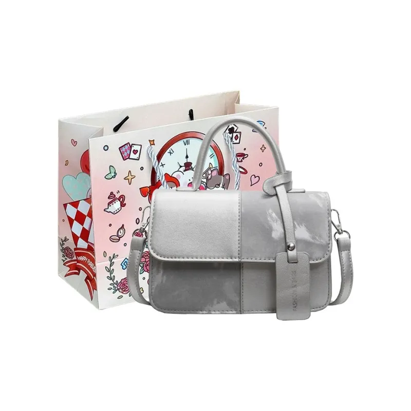 MOM'S HELPER PU Handbag Women's Ecru/Silver/Black-3