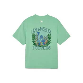 MLB Drop Shoulder Sleeve T Shirt Unisex Hemp Green