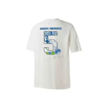 NBA Player Number Series T Shirts Unisex White