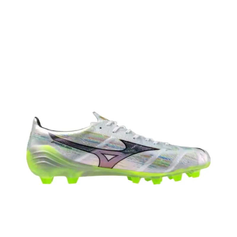 Mizuno Alpha II Elite Soccer Shoes Unisex Silver Green-1