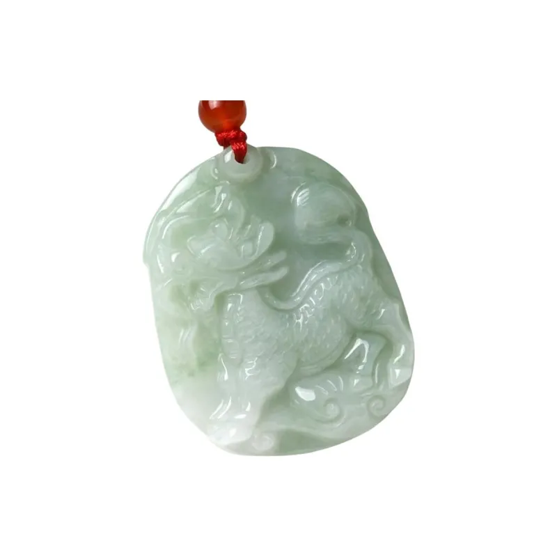 Jade Key Glutinous Jade Pendants Unisex-0