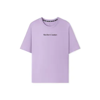 Skechers Sports Lifestyle Trendy Quick Dry T-Shirt Unisex Lavender