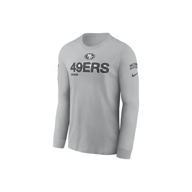 Nike San Francisco 49ers Salute To Service Mascot Edge Legend Men's Nike Nfl Long Sleeve T Shirt-0