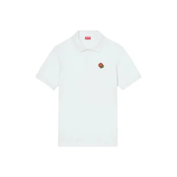 KENZO Floral Embroidered Short Sleeved Polo Shirt