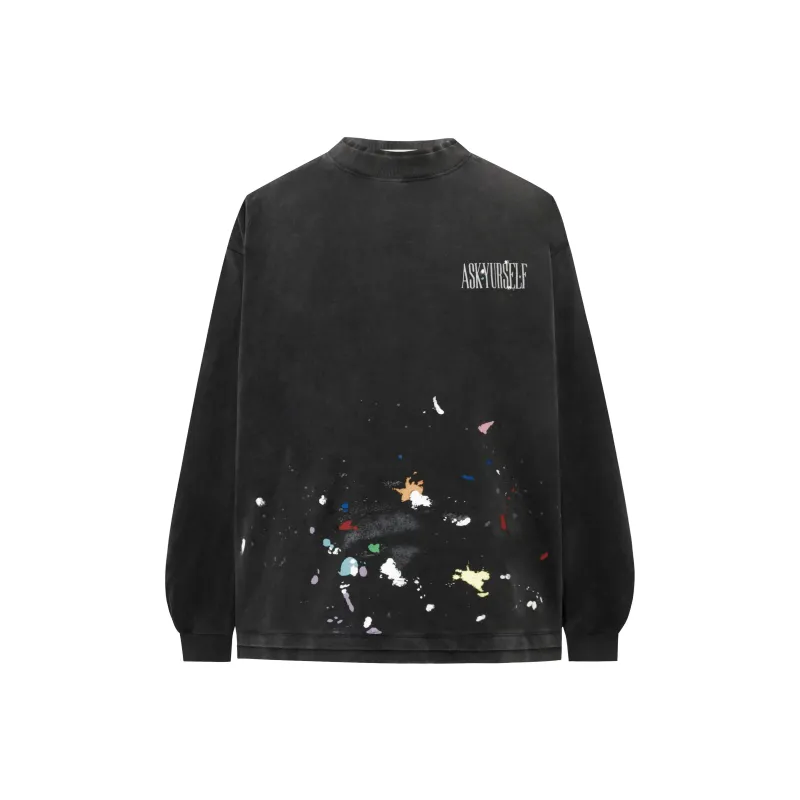 Askyurself T Shirt Unisex Washed Black-0