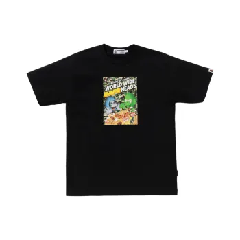A BATHING APE Heads Flyer Tee