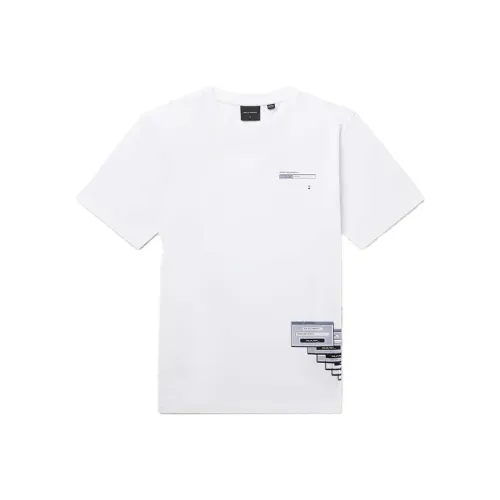 데일리 페이퍼 화이트 남성 티셔츠