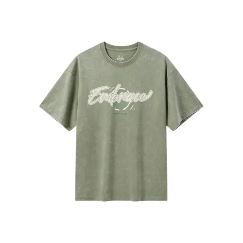 XTEP T Shirt Men's Gray Pea Green