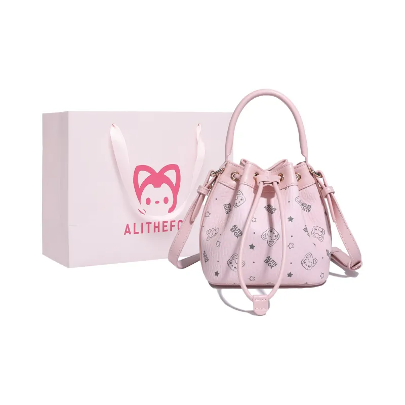ALI THE FOX Synthetic Leather Shoulder Bag Regular Women's Pink/Custard-0