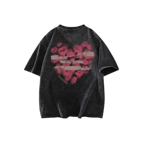 FONDLOOK T Shirt Unisex Black Gray Color