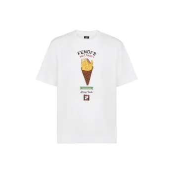 FENDI FENDIlicious Motif Printed Crewneck T Shirt