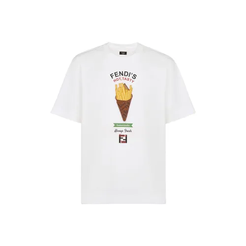 FENDI FENDIlicious Motif Printed Crewneck T Shirt