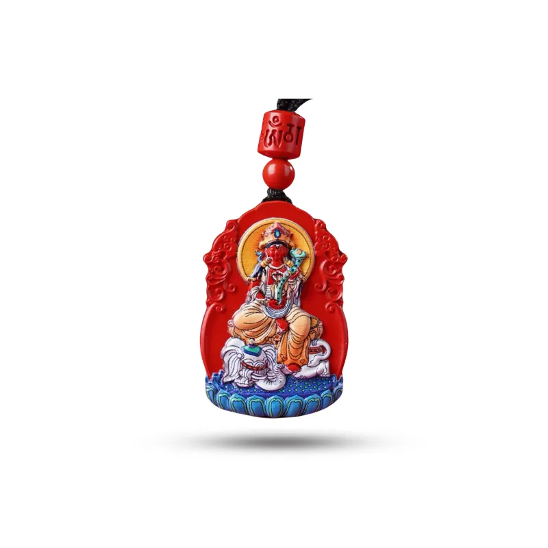 Dora Skewers Reconstructed Cinnabar Pendants Unisex-8