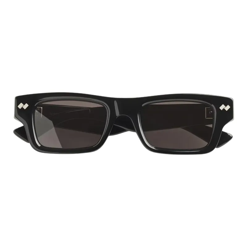 Bottega Veneta Polyamide Acetate Recycled Acetate Square Sunglasses Women's Black-0