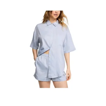 Victoria's Secret Pajama Set Women's Bright Blue