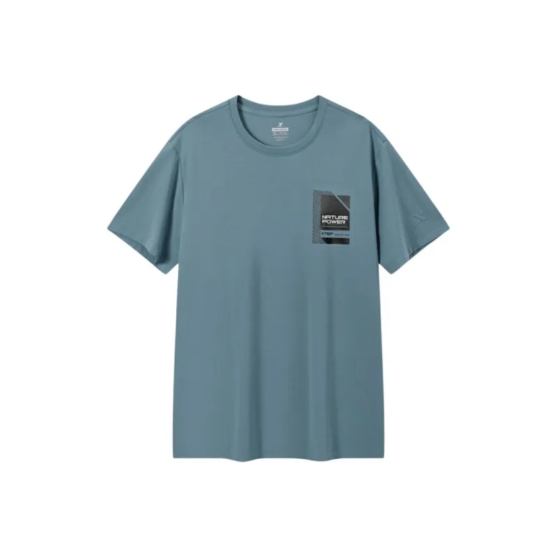 XTEP T-Shirt Men's Inkstone Blue-0