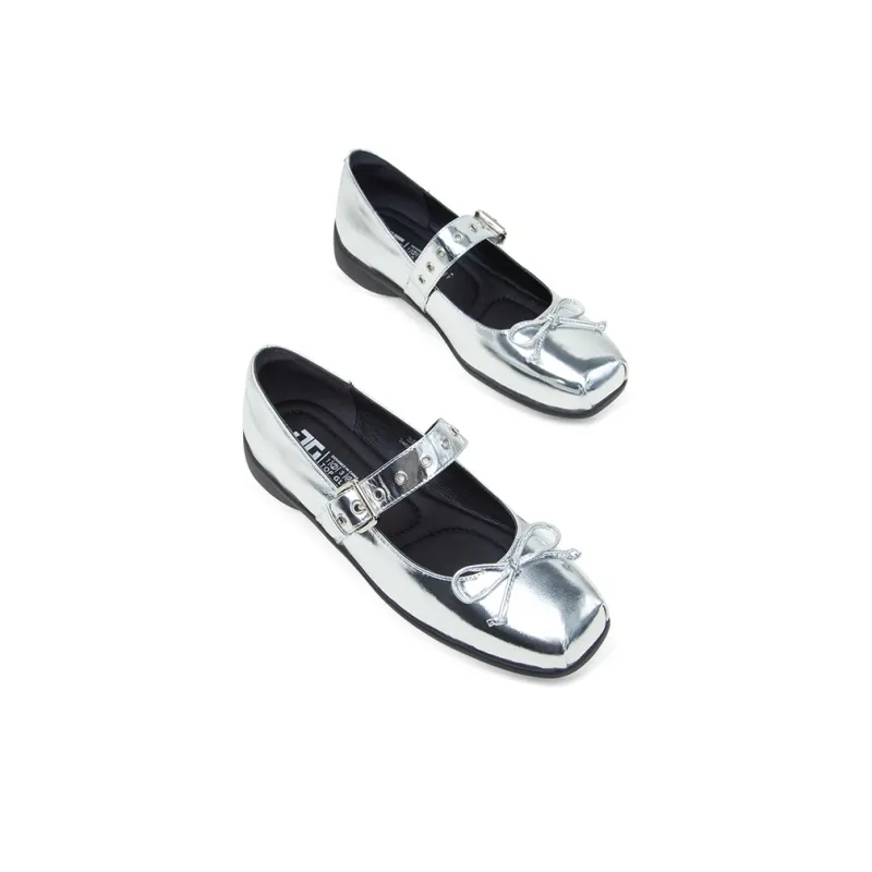 TOP GLORIA Casual Single Shoes Women's Silver-2