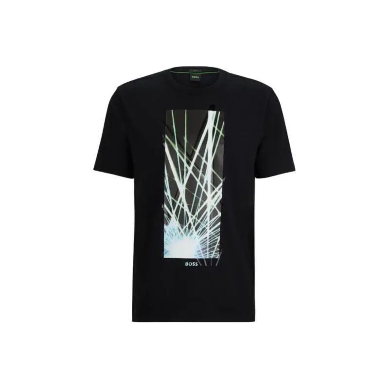 Boss Graphic print Stretch cotton T shirt-0