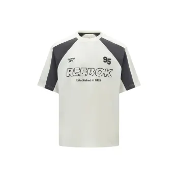 Reebok Raglan Sleeve T Shirt Unisex Natural White
