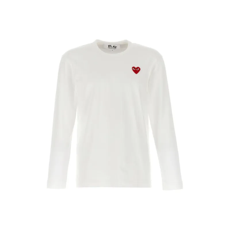 CDG Play T-Shirts Men White-0