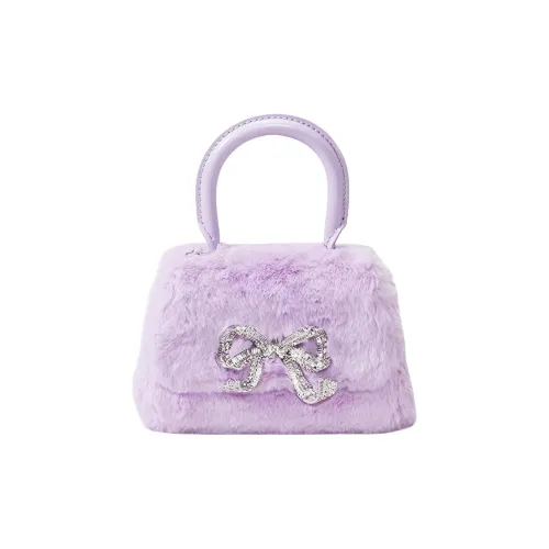 Self portrait Plush Shoulder Bag Crossbody Bag Handbag Small Size Women's