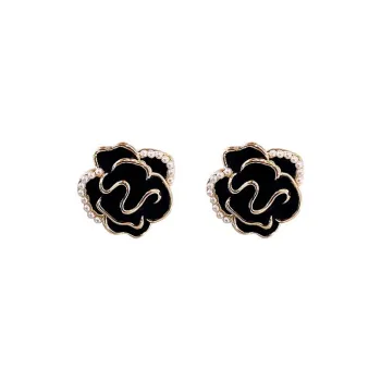 JKEM Alloy Faux Pearl Stud Earrings Unisex