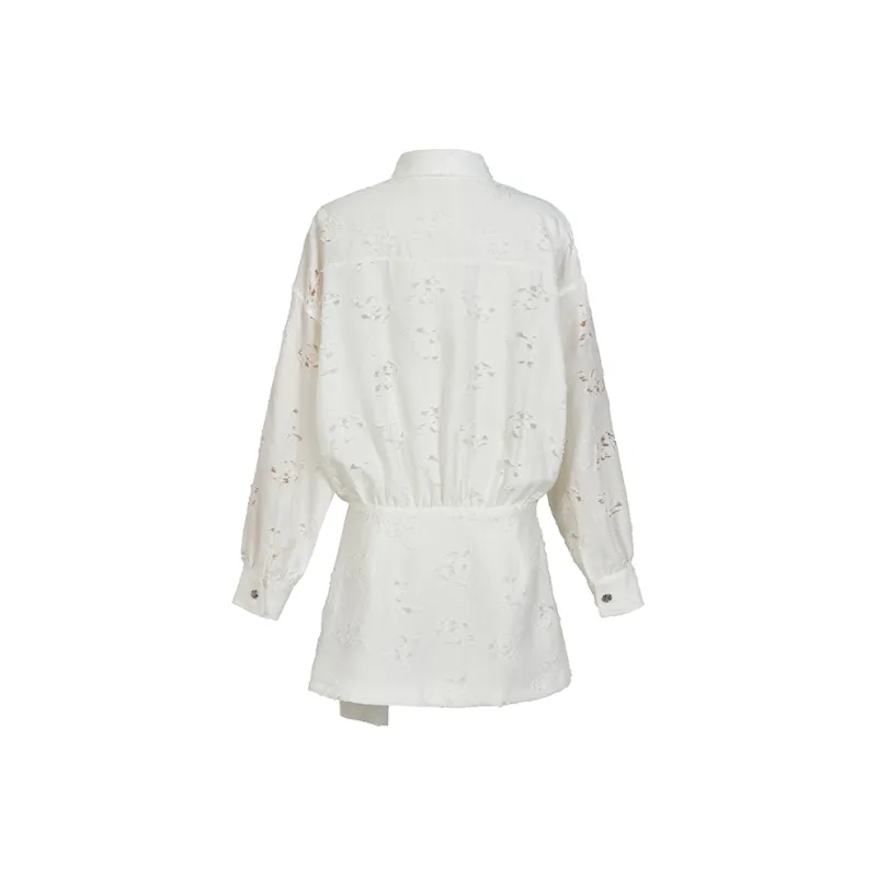 MTHE Long Sleeved Dress Women's White-1
