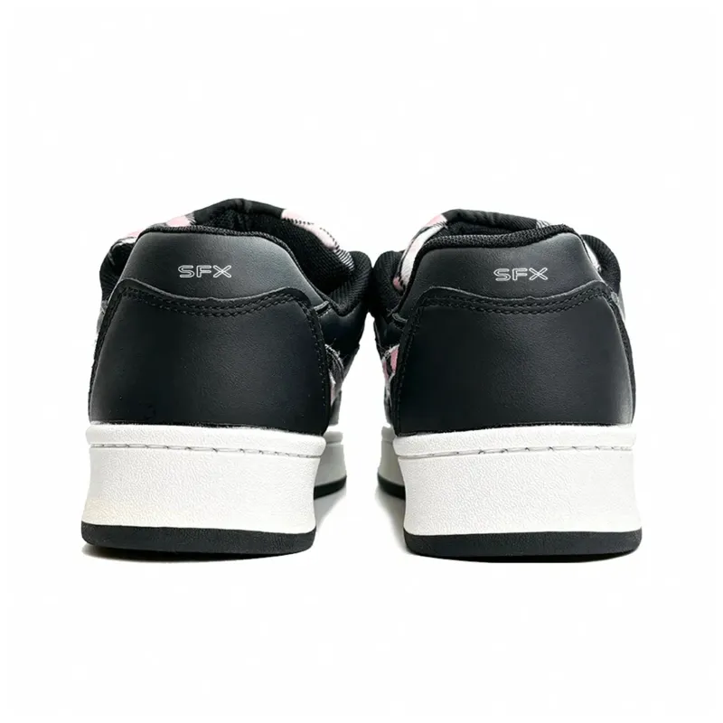 FULLXUAN Low-Top Skateboard Shoes Women's Black Red-14