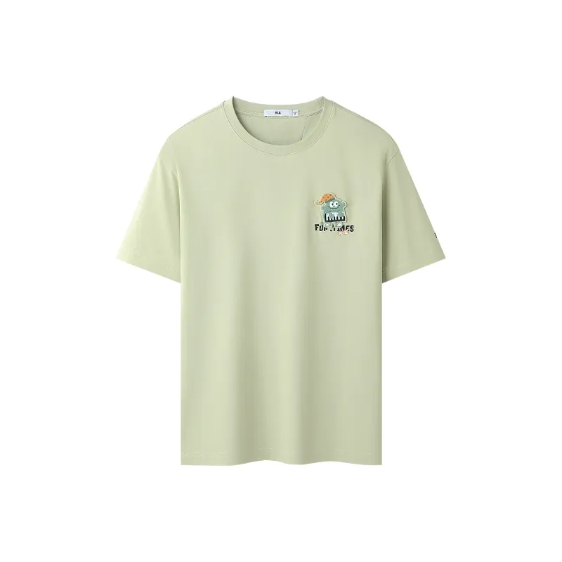 HLA T Shirts Men Khaki Green 51-0
