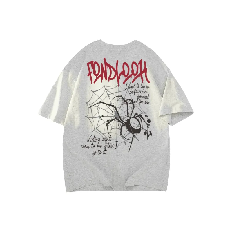 FONDLOOK T Shirt Unisex White Heather Gray Upgraded-13